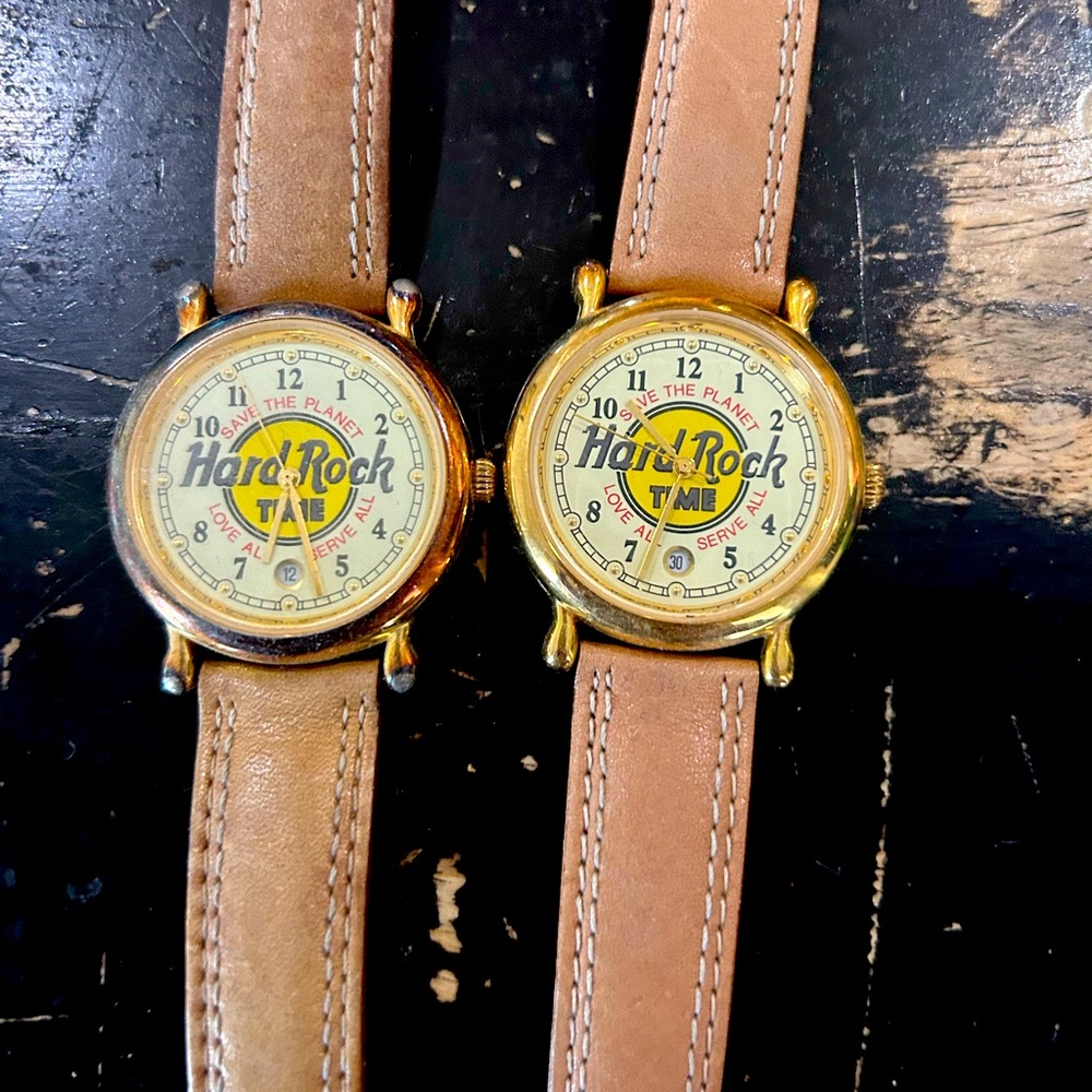 Two vintage Hard Rock Cafe watches